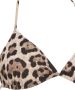 Dolce & Gabbana triangel bikini topje met luipaarddessin Bruin - Thumbnail 3