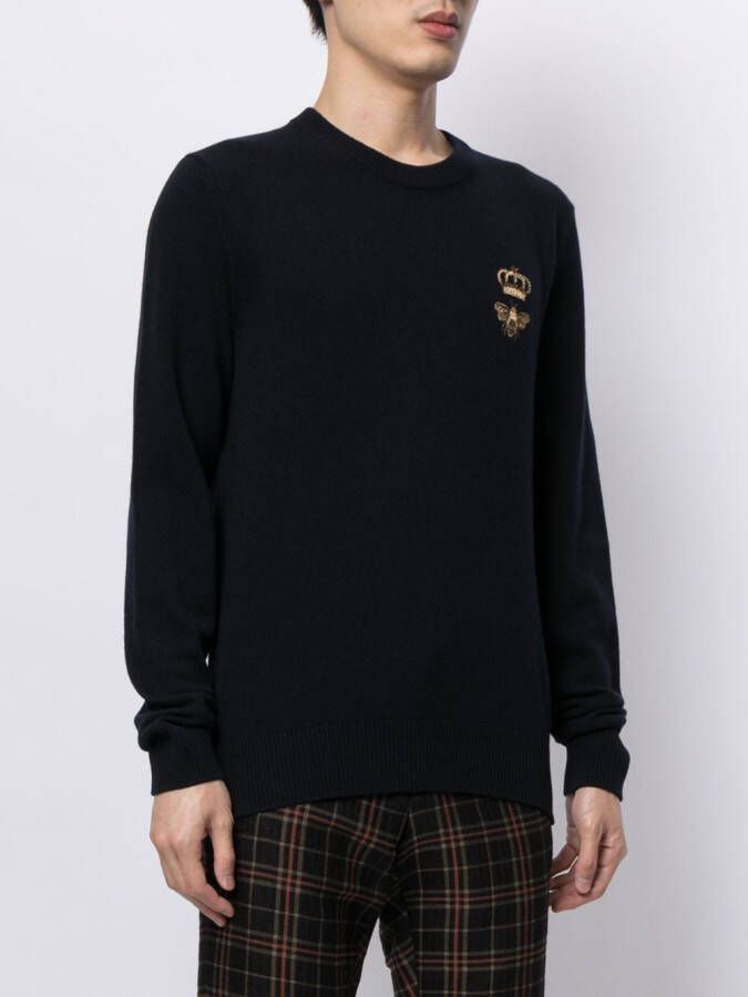 Dolce & Gabbana Trui met logopatch Zwart