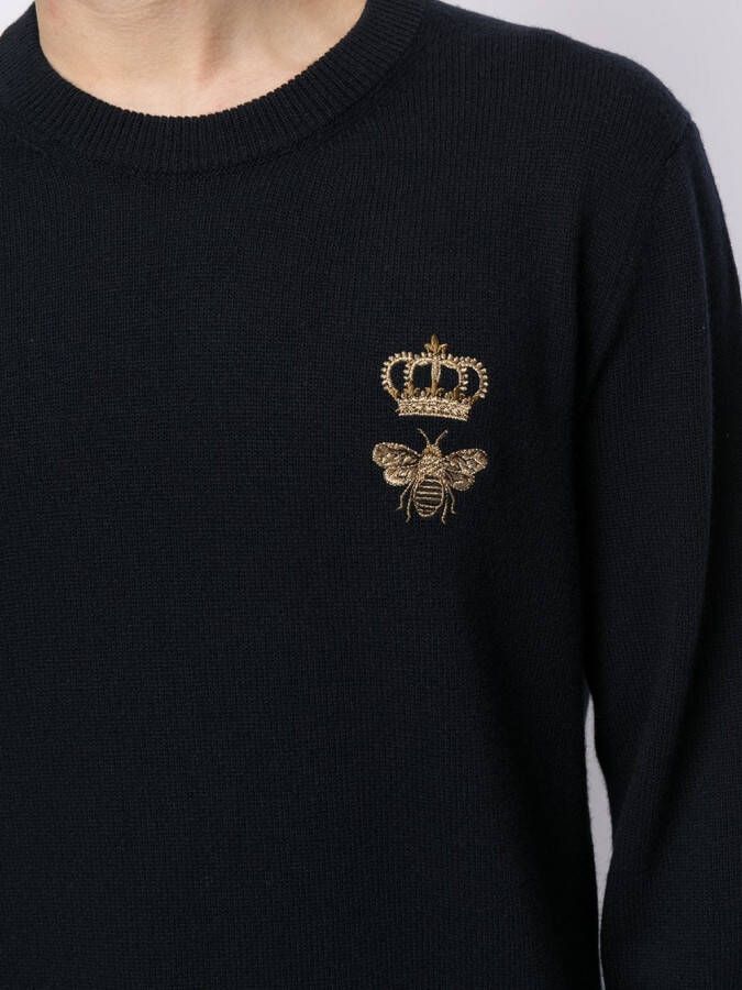 Dolce & Gabbana Trui met logopatch Zwart