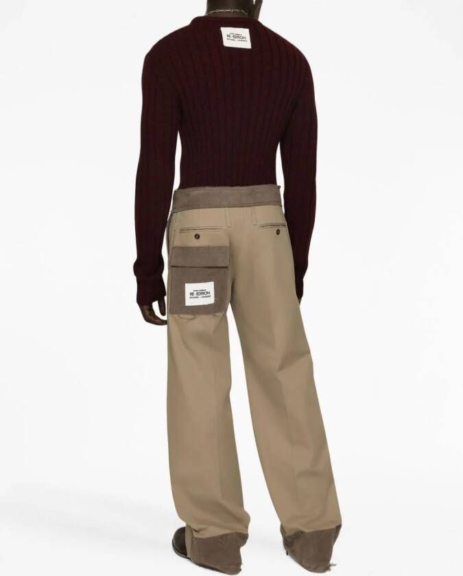 Dolce & Gabbana Trui met logopatch Bruin