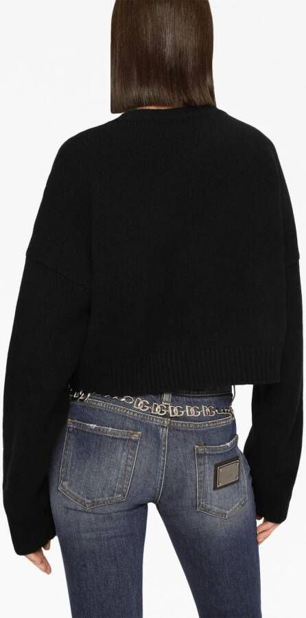 Dolce & Gabbana Trui met logoplakkaat Zwart
