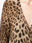 Dolce & Gabbana Trui met luipaardprint dames scheerwol 42 Bruin - Thumbnail 5