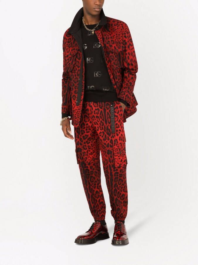 Dolce & Gabbana Trui met pailletten logo Zwart