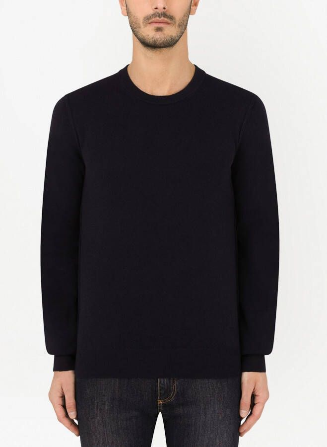 Dolce & Gabbana Trui met ronde hals Blauw