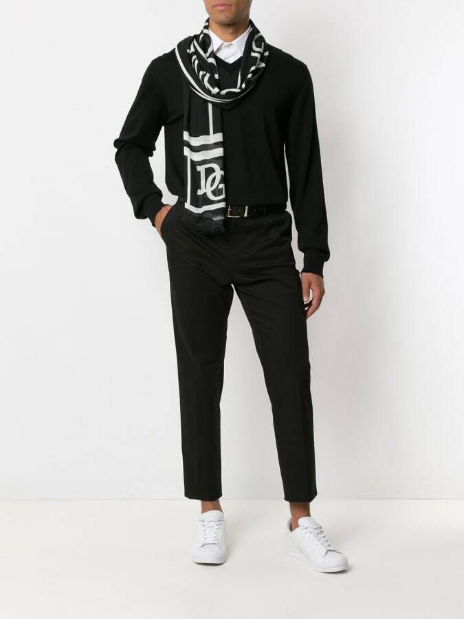 Dolce & Gabbana Trui met V-hals Zwart