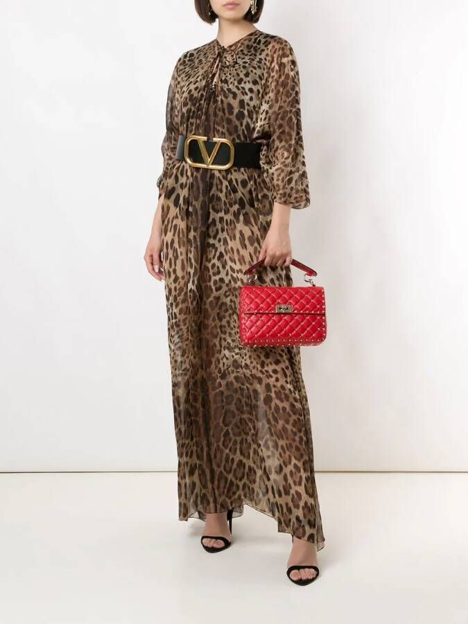 Dolce & Gabbana Tuniek met luipaardprint Bruin