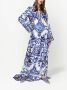 Dolce & Gabbana Zijden tuniek met print Blauw - Thumbnail 2