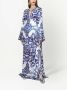 Dolce & Gabbana Zijden tuniek met print Blauw - Thumbnail 3