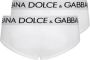 Dolce & Gabbana Twee slips met logoprint Wit - Thumbnail 2