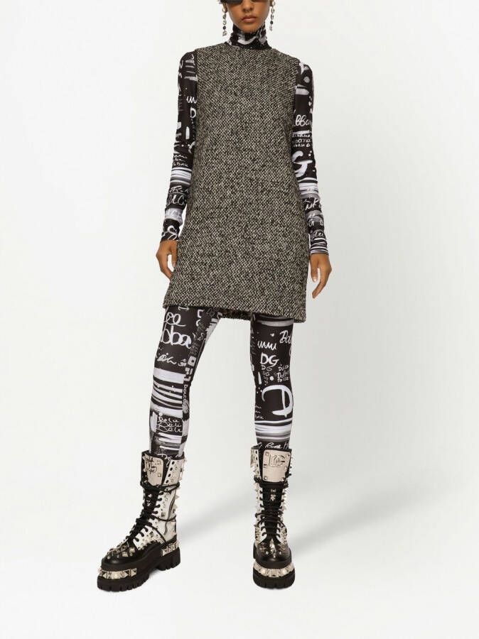 Dolce & Gabbana Tweed jurk Grijs