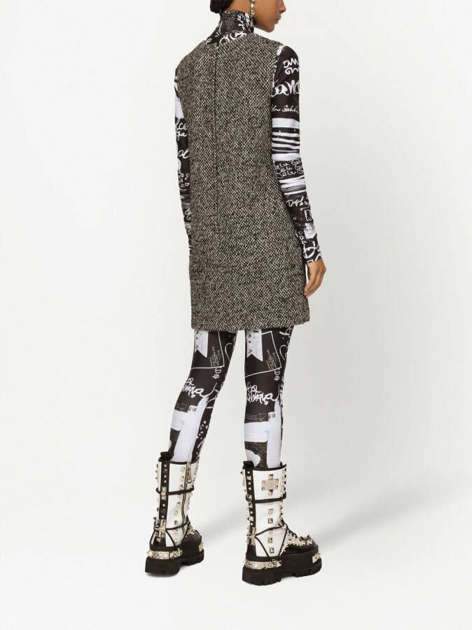 Dolce & Gabbana Tweed jurk Grijs