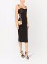 Dolce & Gabbana Uitgesneden midi-jurk Zwart - Thumbnail 2