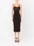 Dolce & Gabbana Uitgesneden midi-jurk Zwart - Thumbnail 3
