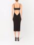 Dolce & Gabbana Uitgesneden midi-jurk Zwart - Thumbnail 4