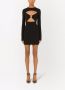 Dolce & Gabbana Mini-jurk met ringdetail en uitgesneden details Zwart - Thumbnail 3