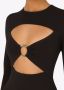 Dolce & Gabbana Mini-jurk met ringdetail en uitgesneden details Zwart - Thumbnail 5