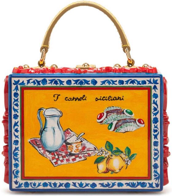 Dolce & Gabbana Verfraaide draagtas Geel