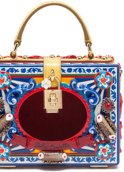 Dolce & Gabbana Verfraaide draagtas Geel