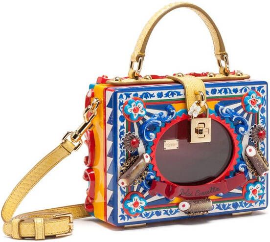 Dolce & Gabbana Verfraaide draagtas Geel