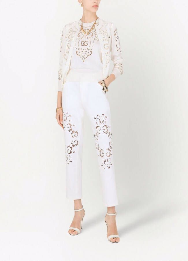 Dolce & Gabbana Vest met borduurwerk Wit