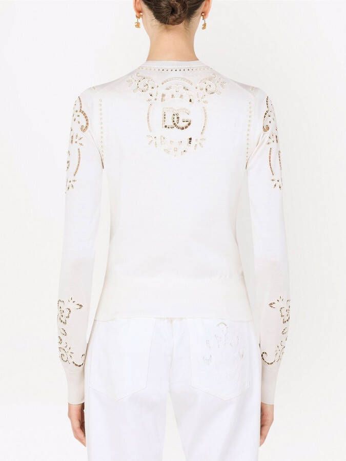 Dolce & Gabbana Vest met borduurwerk Wit