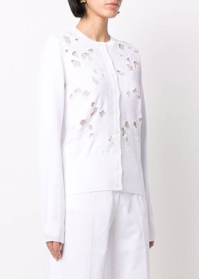 Dolce & Gabbana Vest met geborduurde bloemen Wit