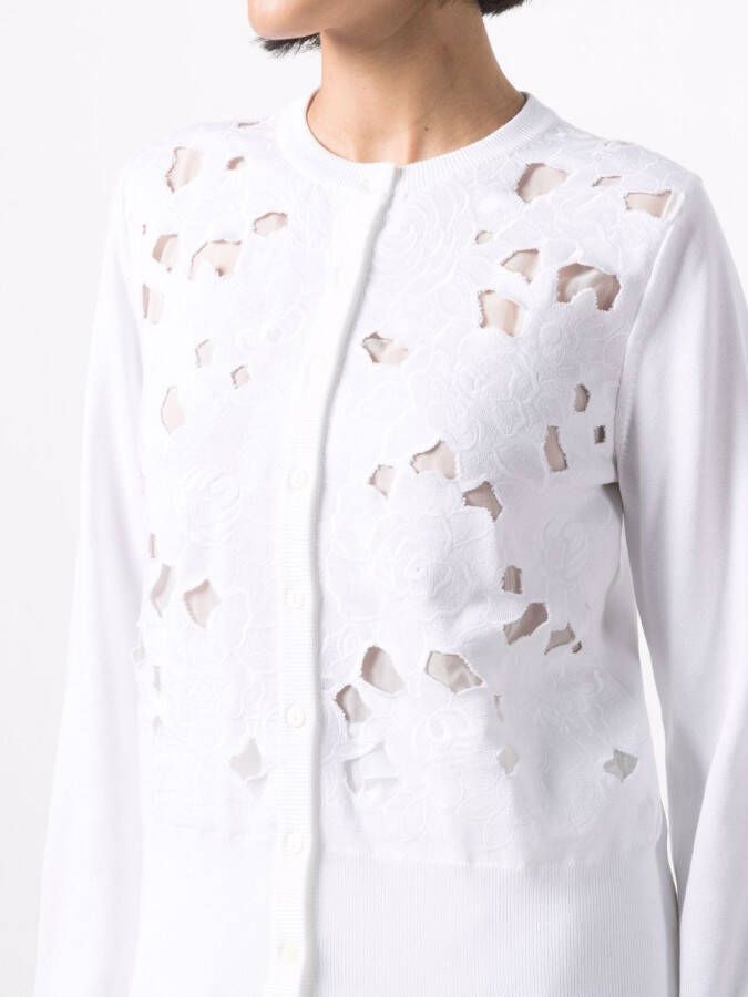 Dolce & Gabbana Vest met geborduurde bloemen Wit