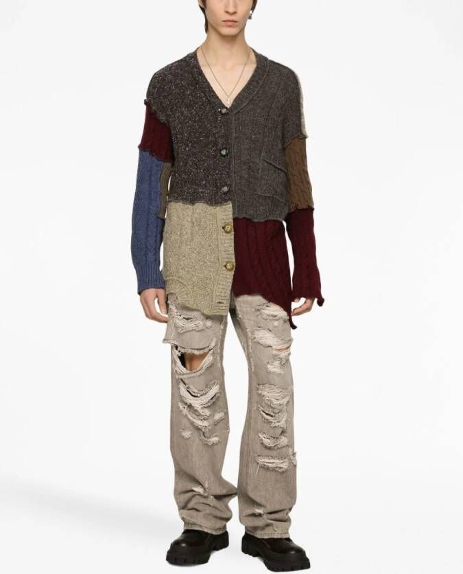 Dolce & Gabbana Vest met patchwork Beige