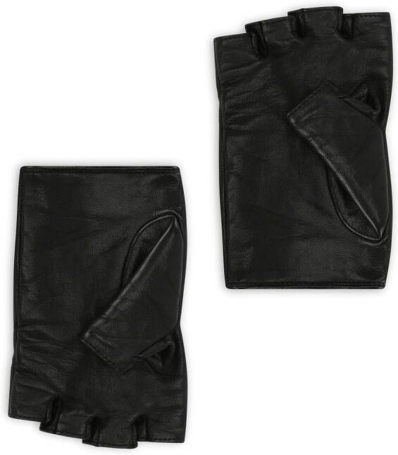 Dolce & Gabbana Vingerloze handschoenen Zwart