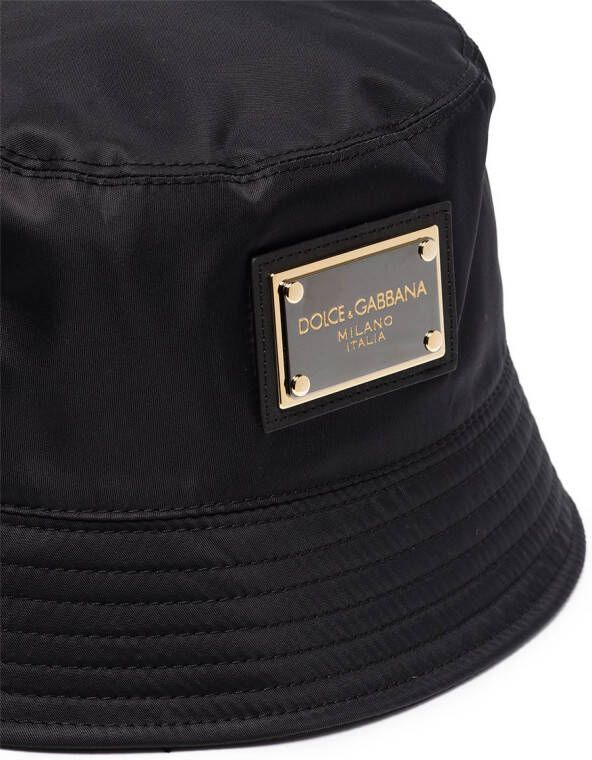 Dolce & Gabbana Vissershoed met logoplakkaat Zwart