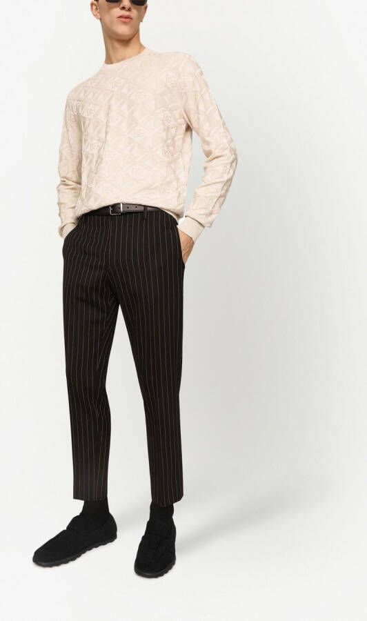 Dolce & Gabbana Pantalon met krijtstreep Zwart