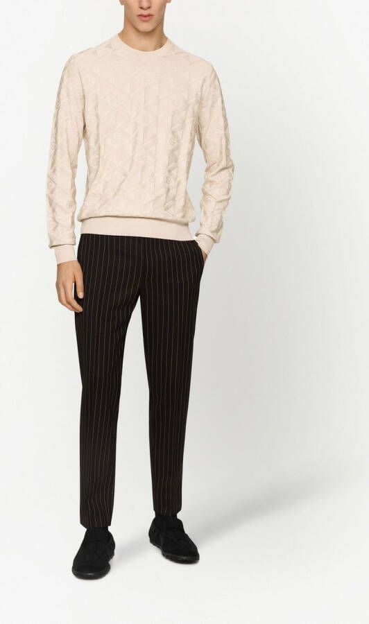 Dolce & Gabbana Pantalon met krijtstreep Zwart