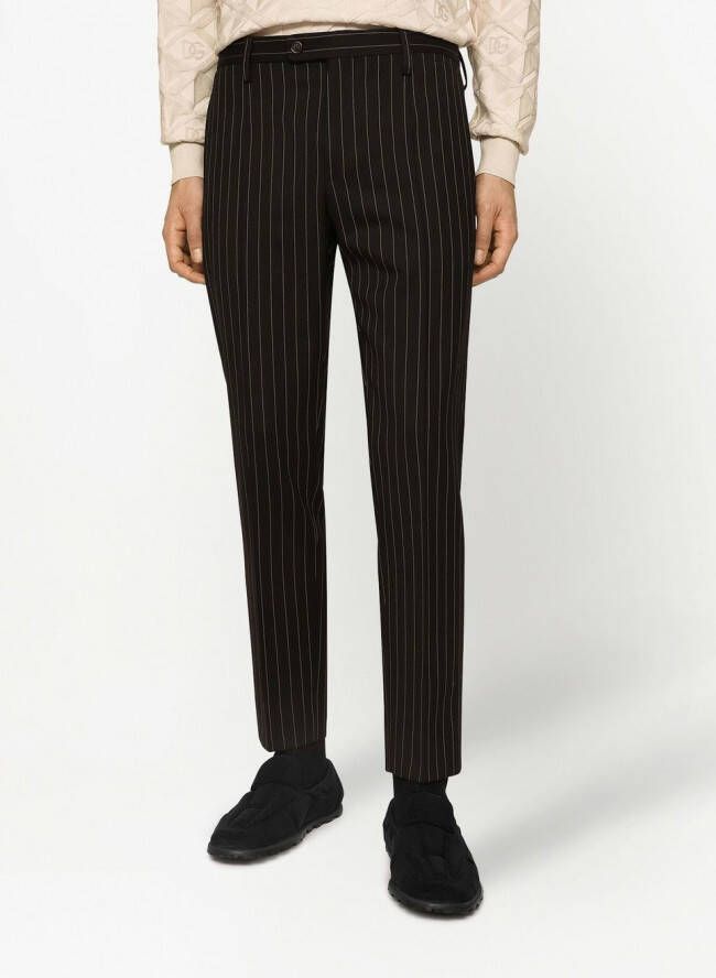 Dolce & Gabbana Pantalon met krijtstreep Zwart