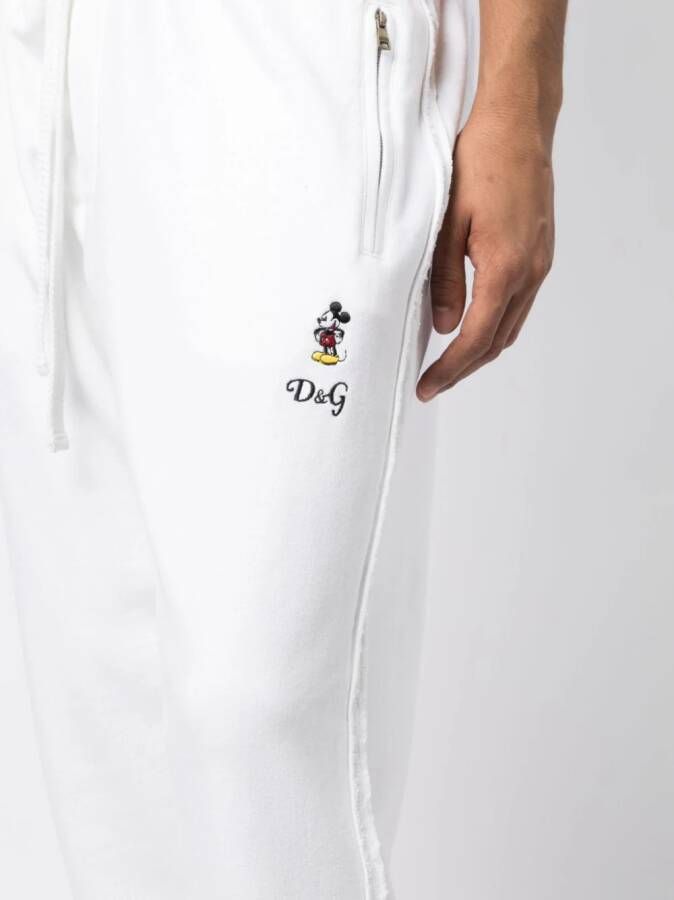 Dolce & Gabbana x Disney trainingsbroek met geborduurd logo Wit