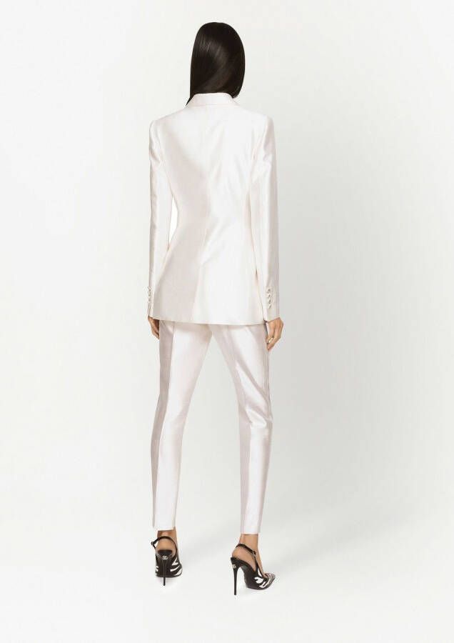Dolce & Gabbana Zijden blazer Wit