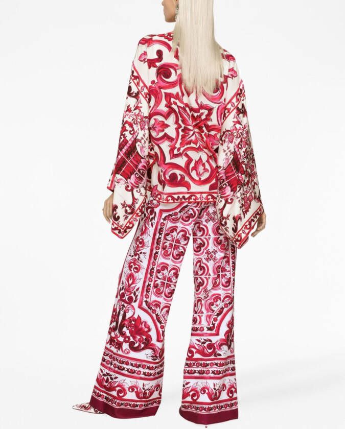 Dolce & Gabbana Zijden blouse Rood