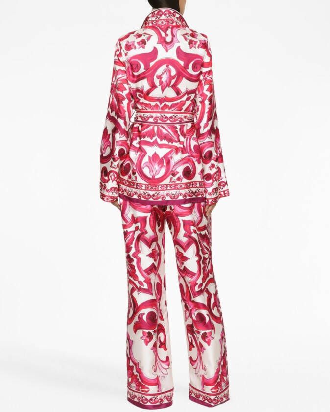 Dolce & Gabbana Zijden blouse Rood