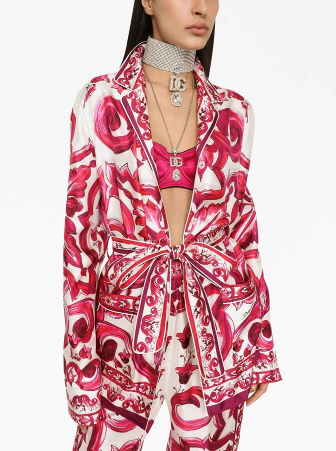 Dolce & Gabbana Zijden blouse Rood