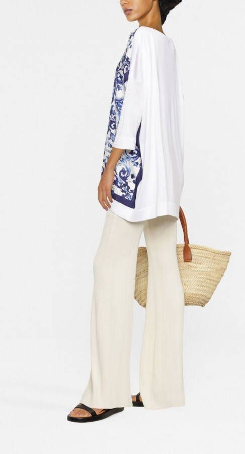 Dolce & Gabbana Zijden blouse Wit