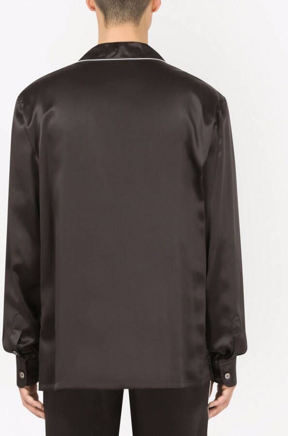 Dolce & Gabbana Zijden blouse Zwart