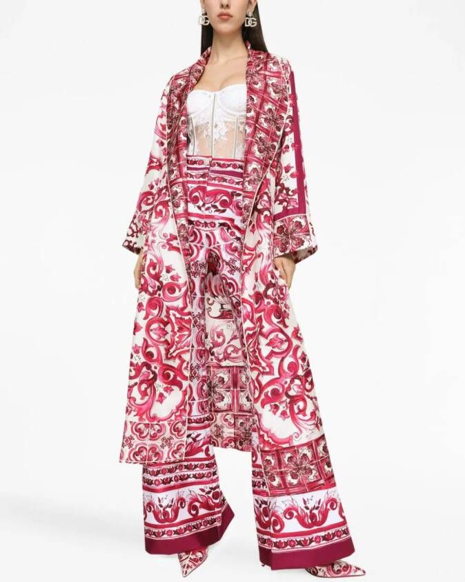 Dolce & Gabbana Zijden jas Roze