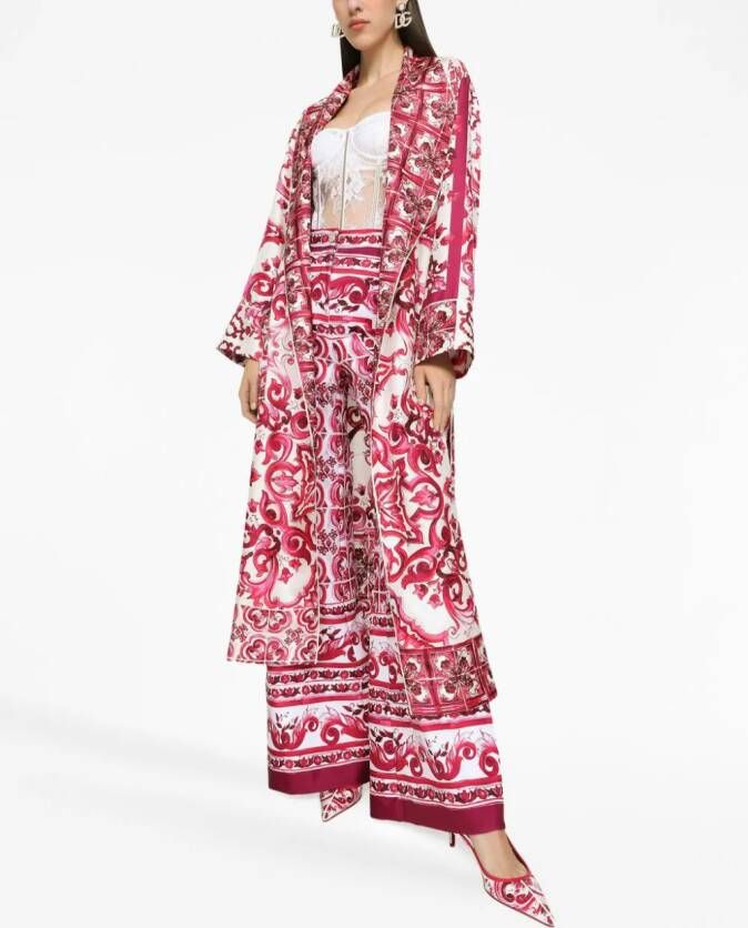 Dolce & Gabbana Zijden jas Roze