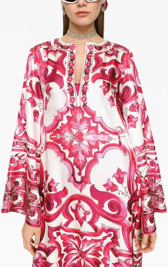 Dolce & Gabbana Zijden jurk Roze