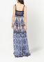 Dolce & Gabbana Zijden maxi-jurk Blauw - Thumbnail 2