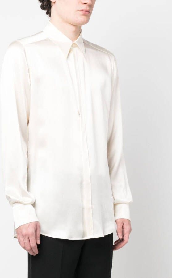 Dolce & Gabbana Zijden shirt Wit