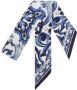 Dolce & Gabbana Twill hoofdsjaal met Majolica-print Blauw - Thumbnail 3