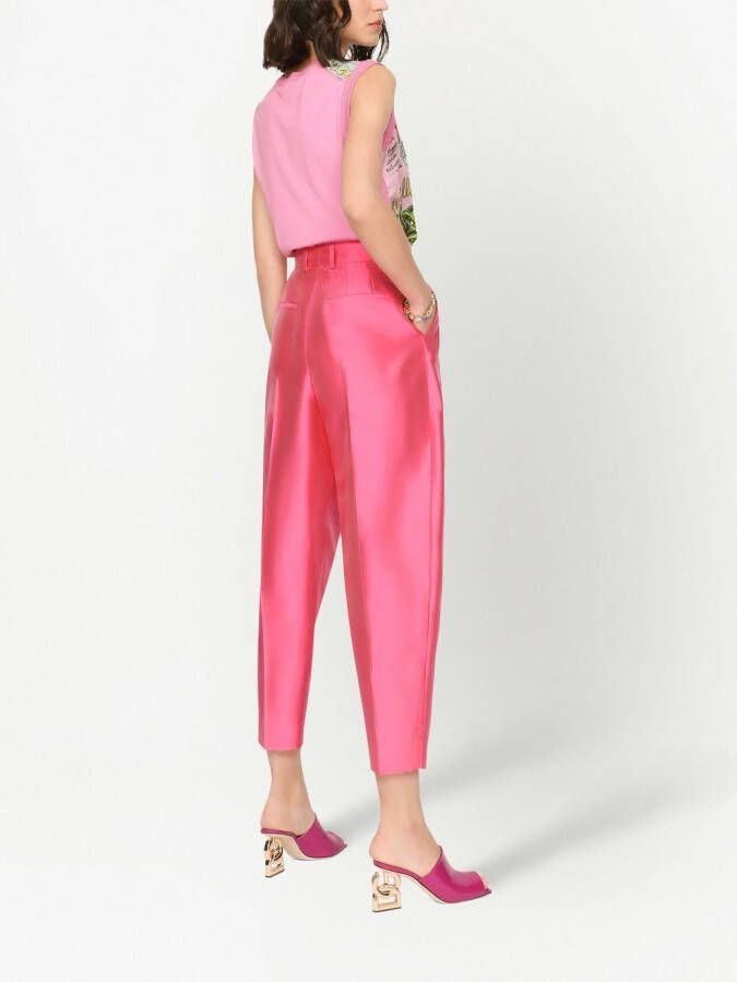 Dolce & Gabbana Zijden top Roze