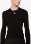 Dolce & Gabbana T-shirt van zijde-katoenblend met logopatch Zwart - Thumbnail 5