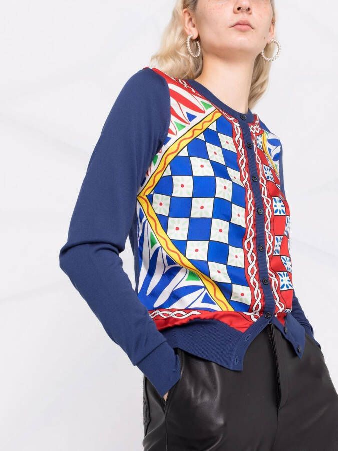 Dolce & Gabbana Zijden vest Blauw