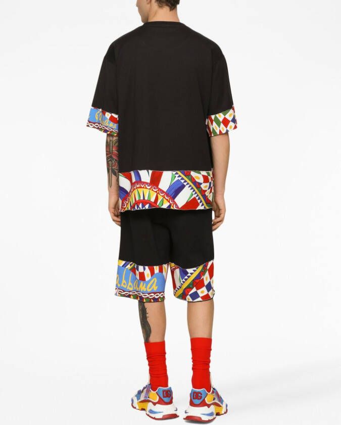 Dolce & Gabbana Zwembroek met abstract patroon Zwart